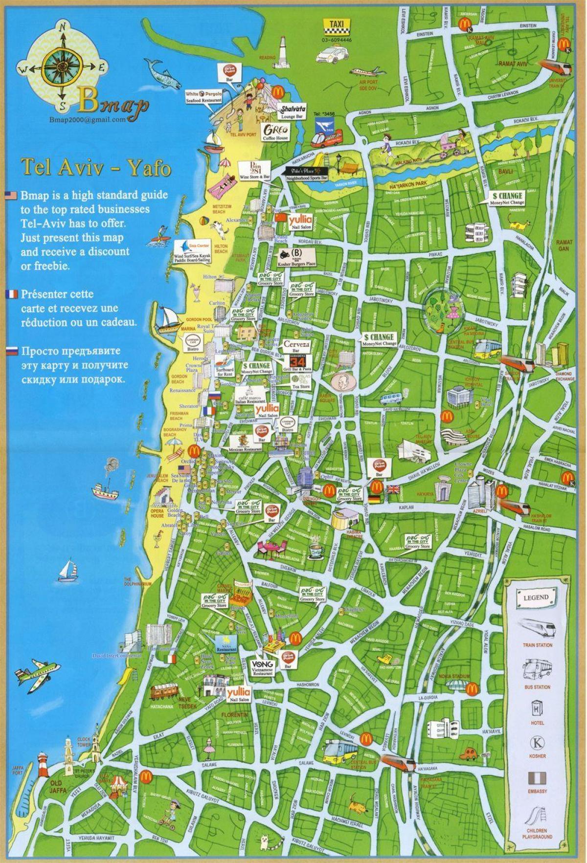 Tel Aviv erakargarri mapa